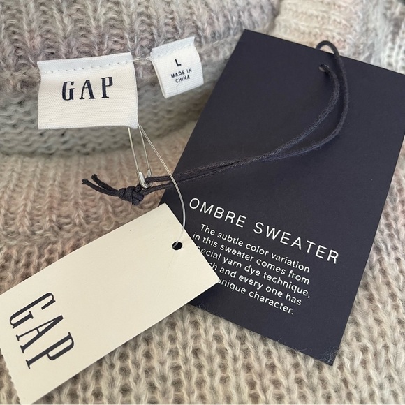 Gap Forever Soft Grey Spacedye Ombré Sweater Tunic Large NWT - Picture 11 of 11